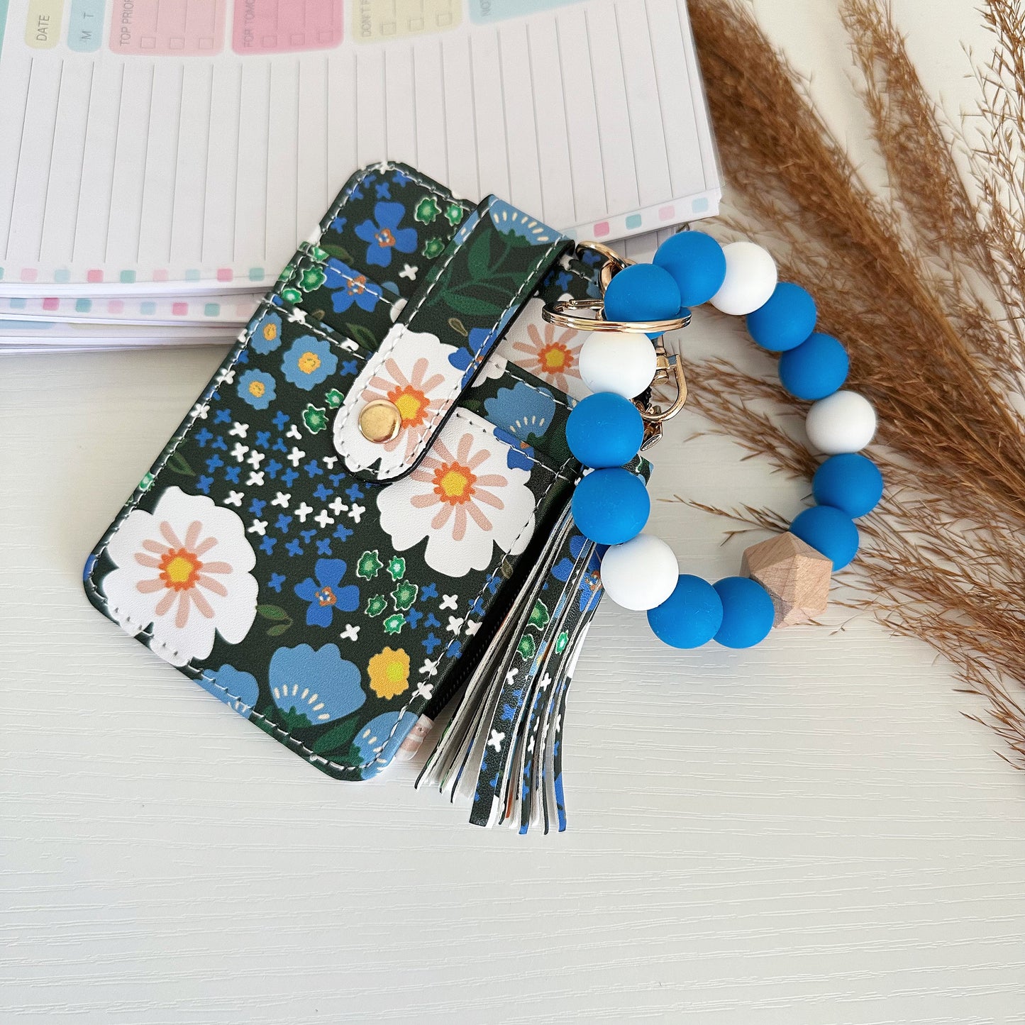 Floral Wristlet Coin & Card Wallets