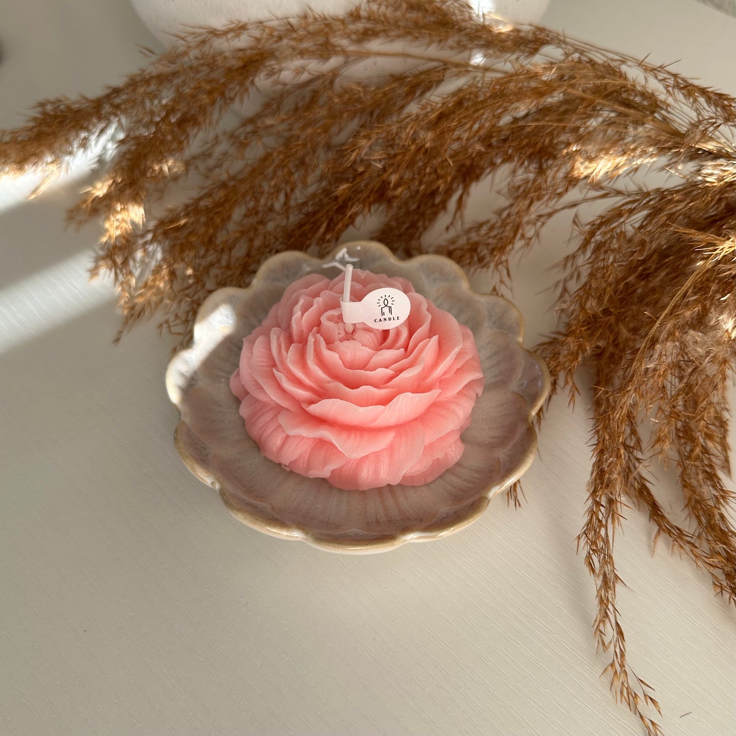 Soft Pink Blossom Candle