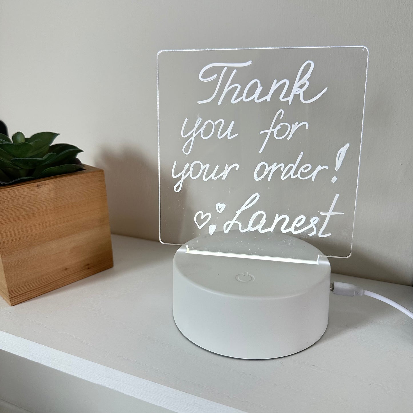Acrylic LED Writing Lamp