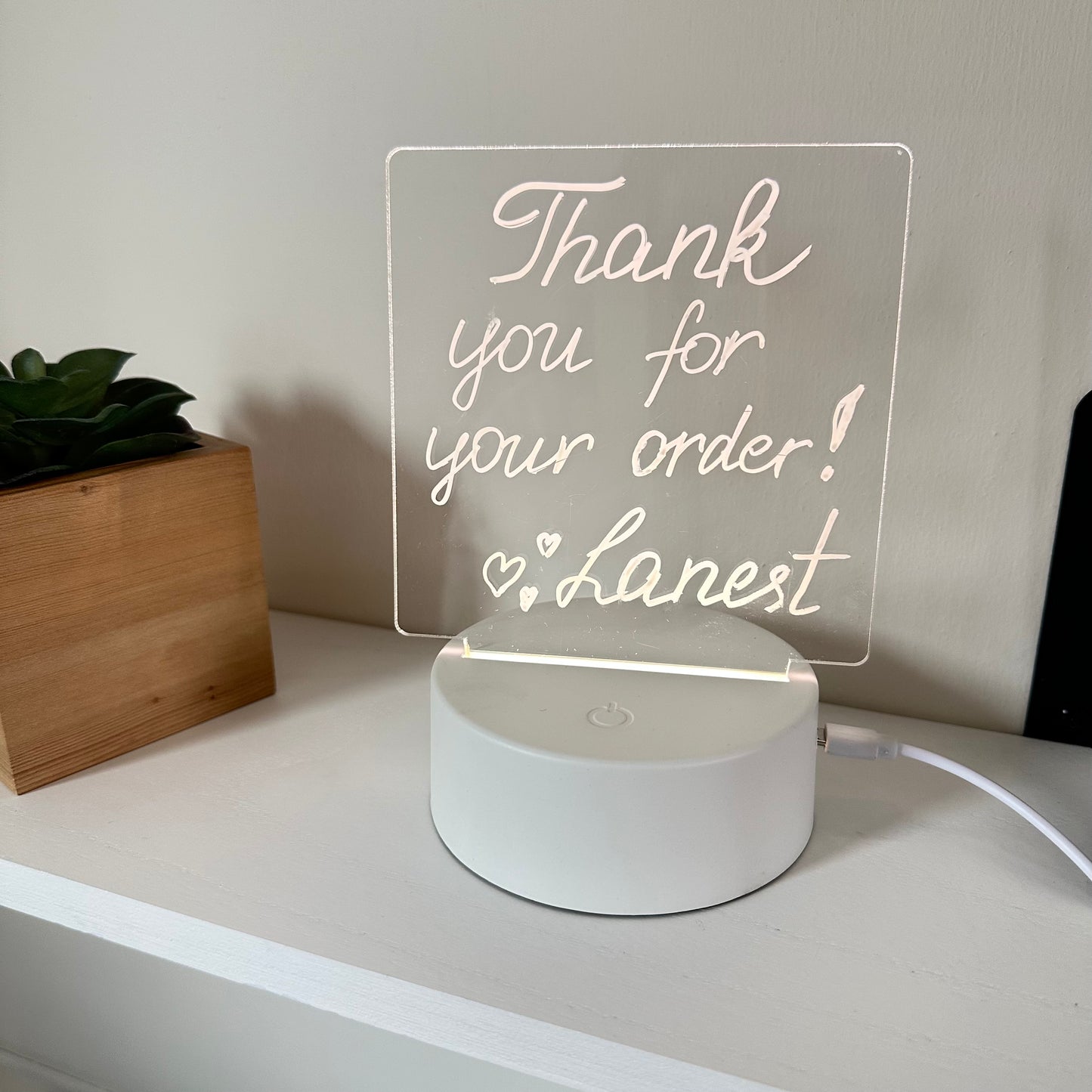 Acrylic LED Writing Lamp