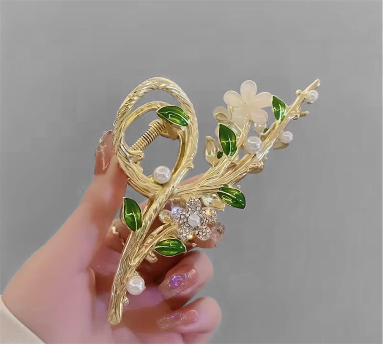Floral Vine Hair Clip