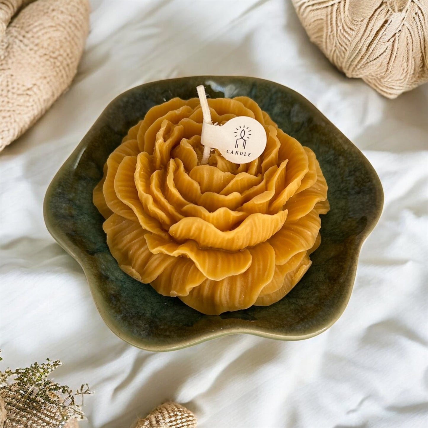 Golden Marigold Candle