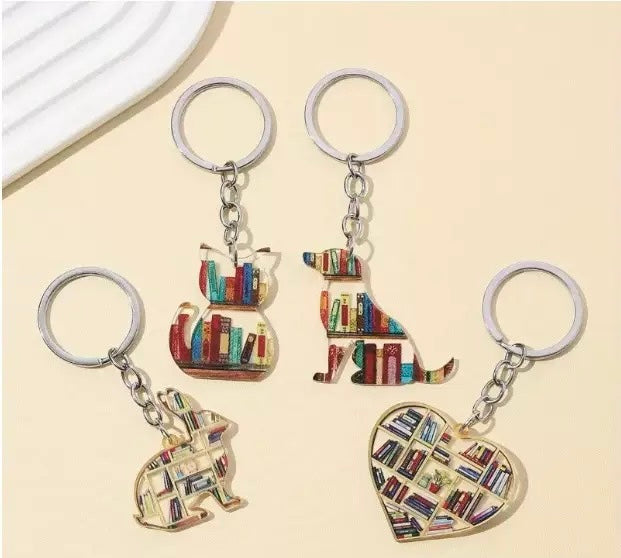 Bookish Keychain