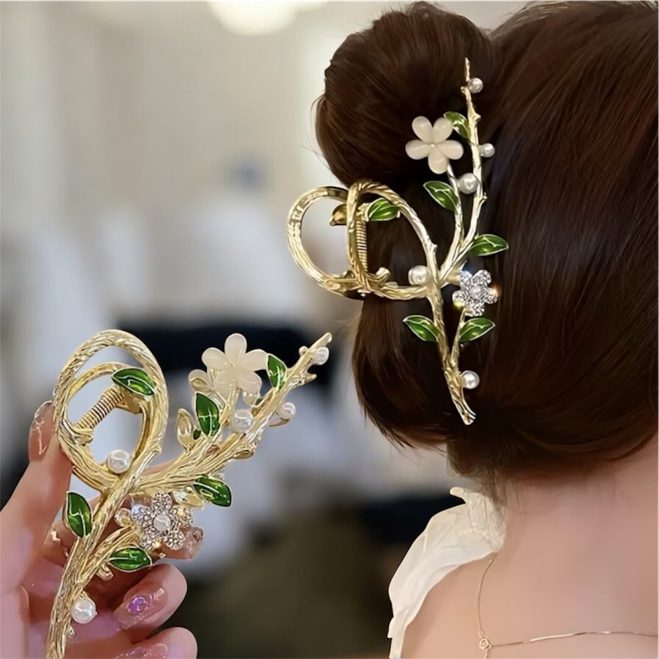 Floral Vine Hair Clip